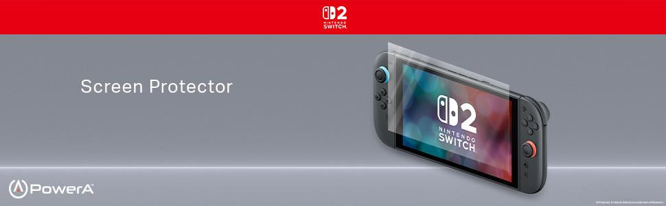 PowerA Officially Licenced High Quality Slim Screen Protector for Nintendo Switch 2 (2 pack)