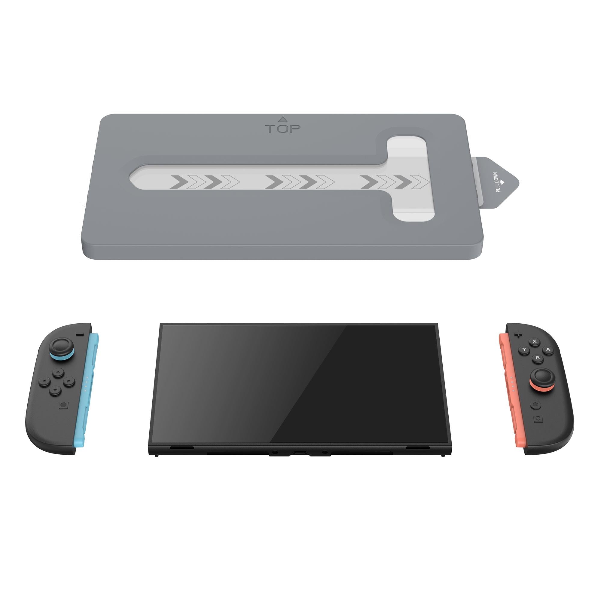 Powerwave Tempered Glass Screen Protector with Alignment Tray Anti-Bacterial & Anti-Blue Light Filter for Nintendo Switch 2